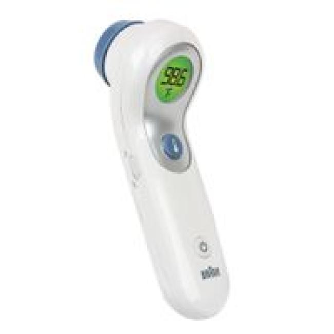 ميزان قياس حرارة رقمي دون ملامسة للجبهة بدقة كالعيادات لحديثي الولادة